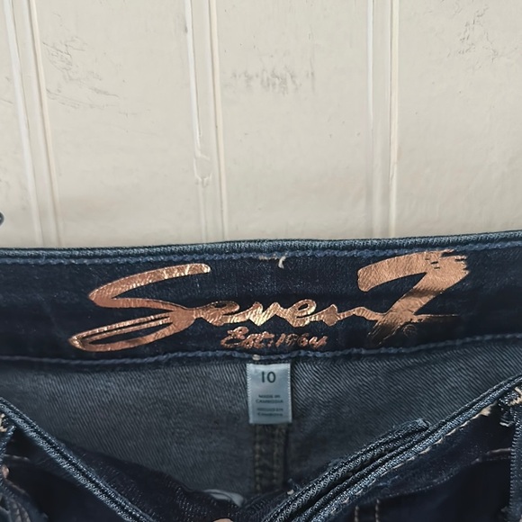 Seven7 Dark Blue Jeans sz 10 - Picture 9 of 17